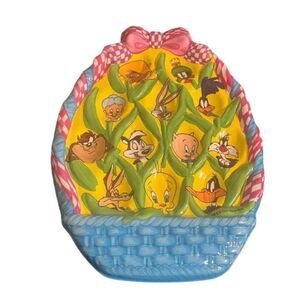 Vintage 1998 Warner Bros. Looney Tunes Easter Egg tray/holder - Bugs Bunny